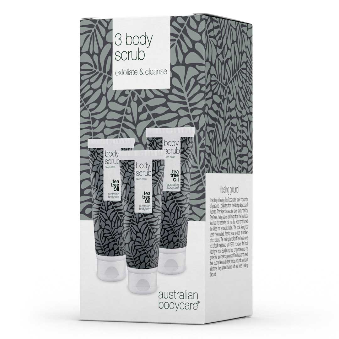 Body Scrub Kit Tea Tree Oil Australian Bodycare® 3 Pezzi