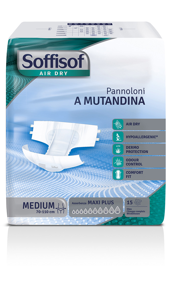 Image of Soffisof Air Dry Pannolone a Mutandina Maxi Plus M 15 Pezzi
