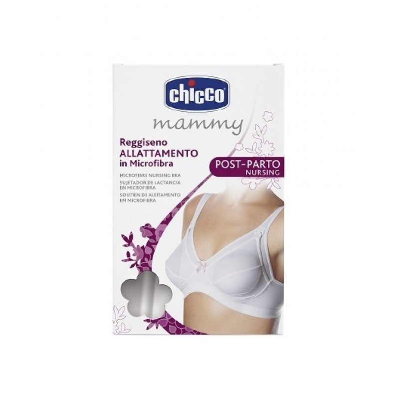 Mammy Reggiseno Allattamento Microfibra Bianco 6D Chicco 1 Pezzo