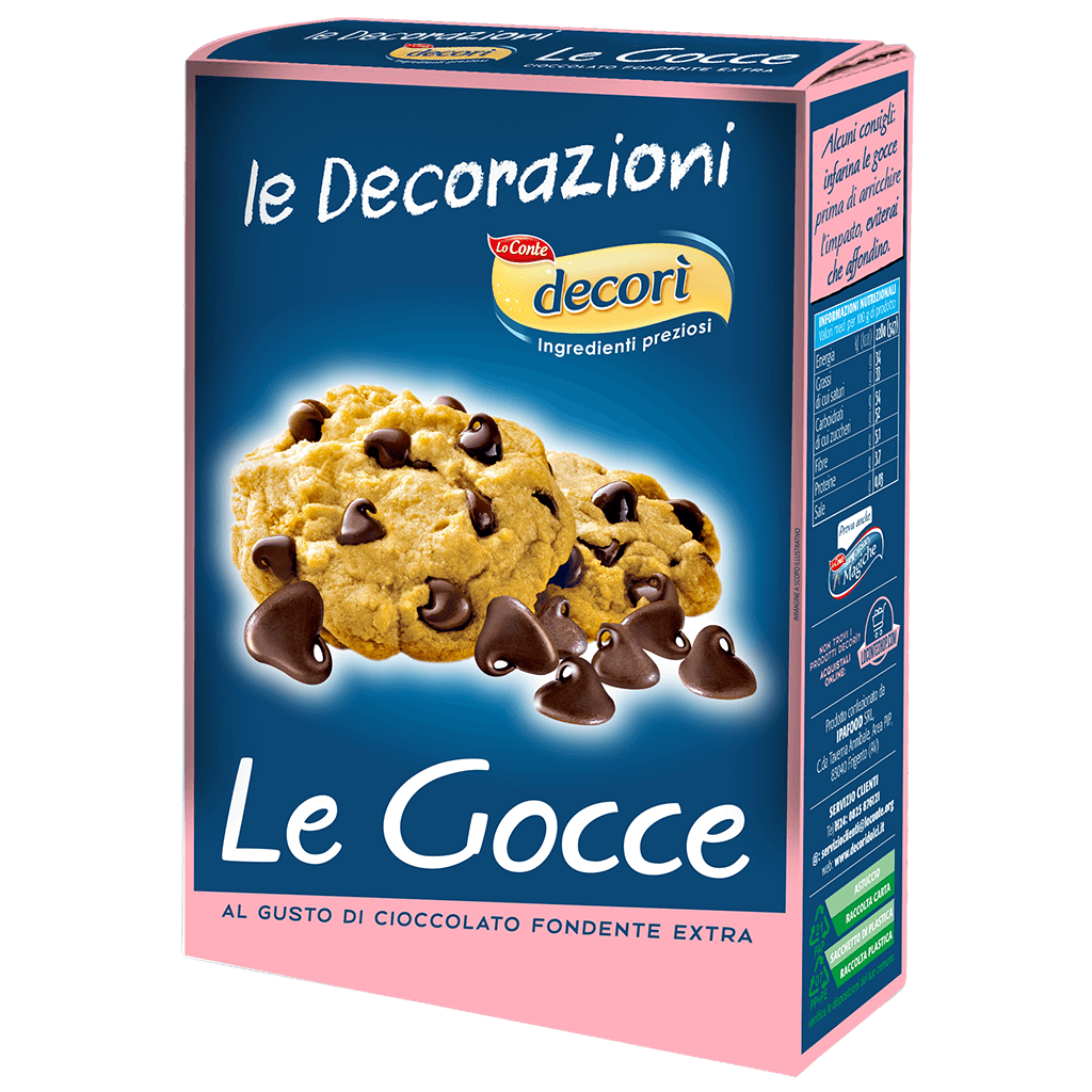 Image of Gocce di Cioccolato Fondente Decorì 100g