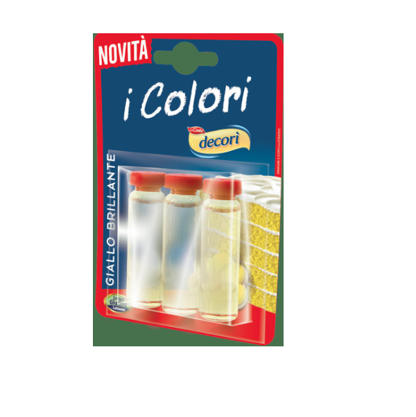 Image of Colore Giallo Brillante Decorì 3x3ml