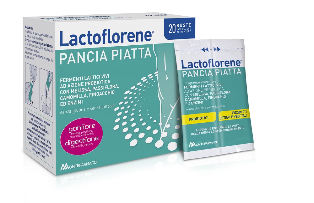 Image of Lactoflorene(R) Pancia Piatta Montefarmaco 20 Buste