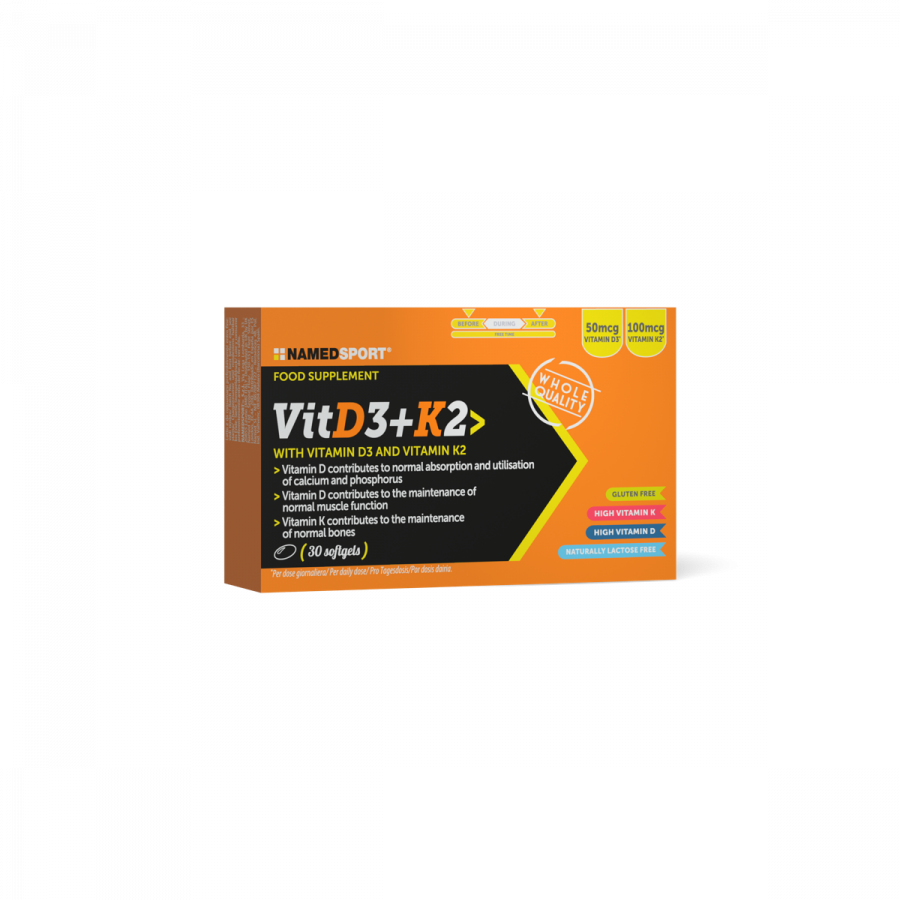 Image of Vitamina D3 + K2 NamedSport 30 Softgels033