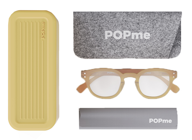 Image of Glasses Giallo Peach +2 Popme033