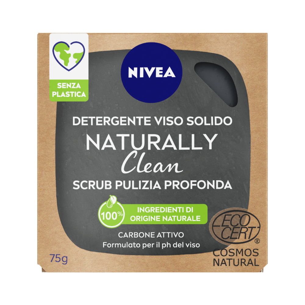 Image of Nivea Naturally Clean Scrub Solido Pulizia Viso Profonda 75g033