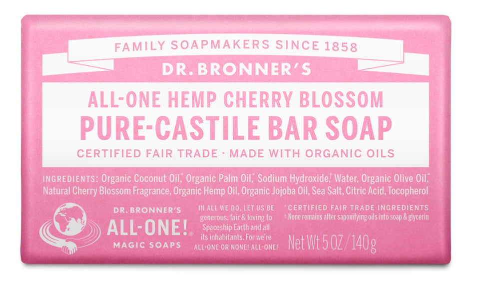 Image of Sapone Pure-Castiglia Cherry Blossom Dr. Bronner&#39;s 140g033