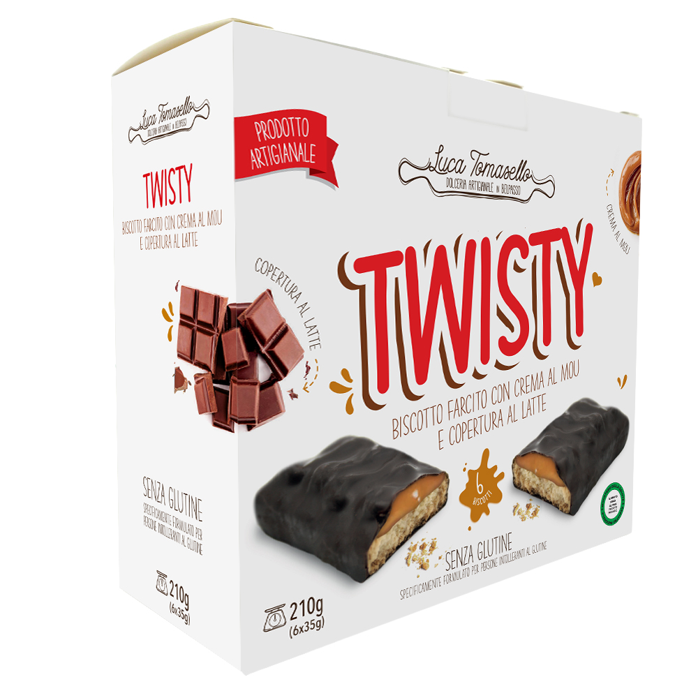 Twisty Biscotto Crema Mou Tomasello 6x35g