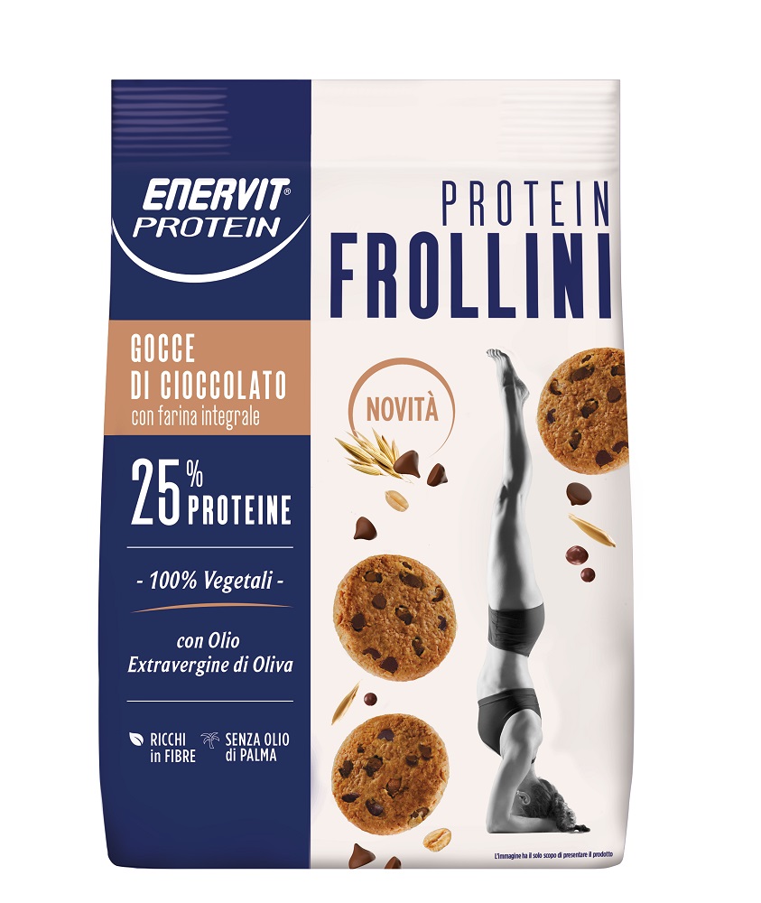Image of Protein Frollini Con Gocce di Cioccolato Enervit Protein 200g