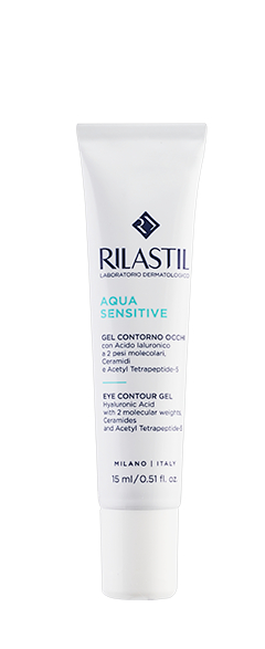 Image of Aqua Sensitive Gel Contorno Occhi Rilastil 15ml