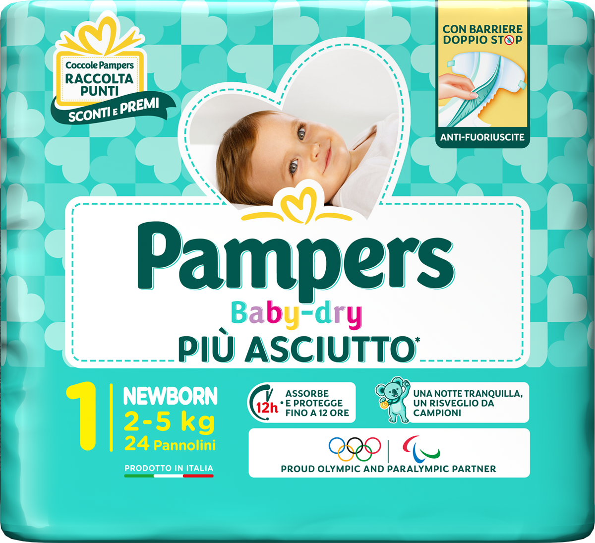 Image of Pampers Baby-Dry 1 Newborn 24 Pannolini033