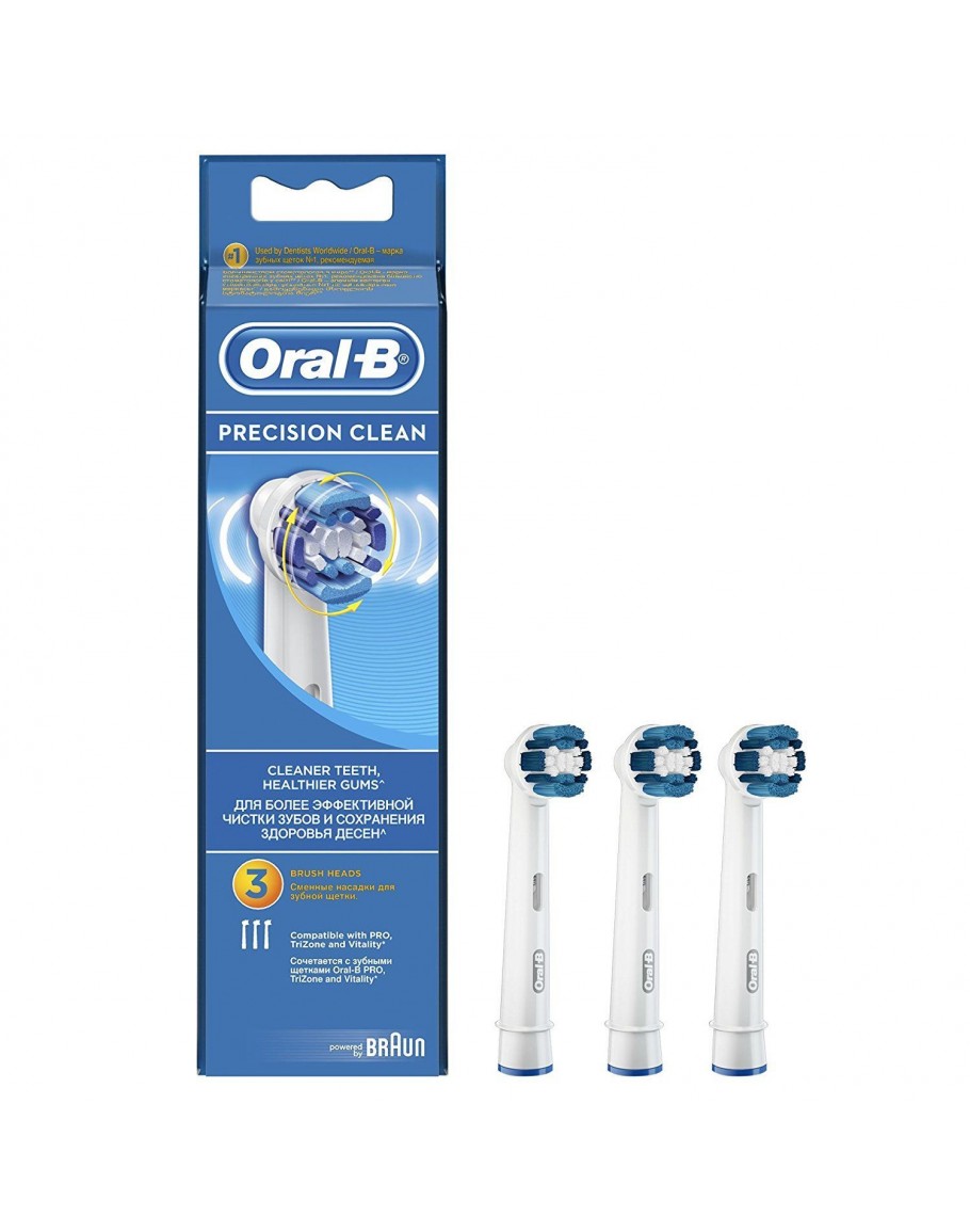Image of Oral-B Precision Clean Braun 3 Pezzi