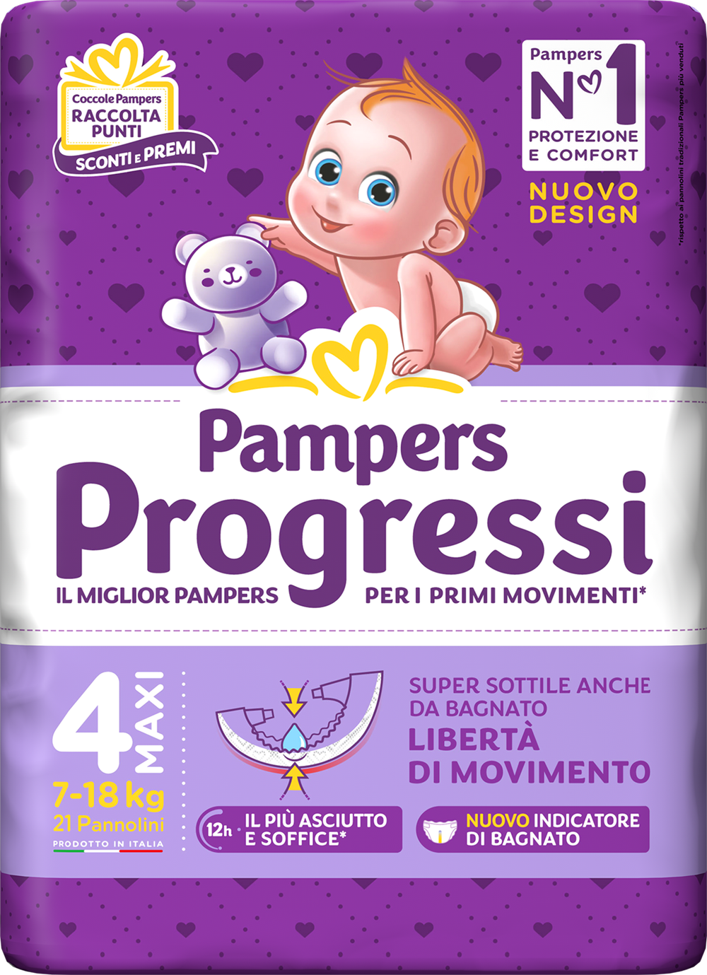 Image of Pampers Progressi MAXI 21 Pezzi033