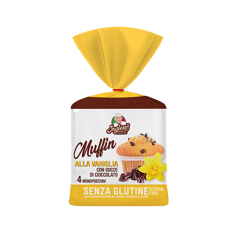 Muffin Vaniglia Con Gocce Di Cioccolato Inglese 200g