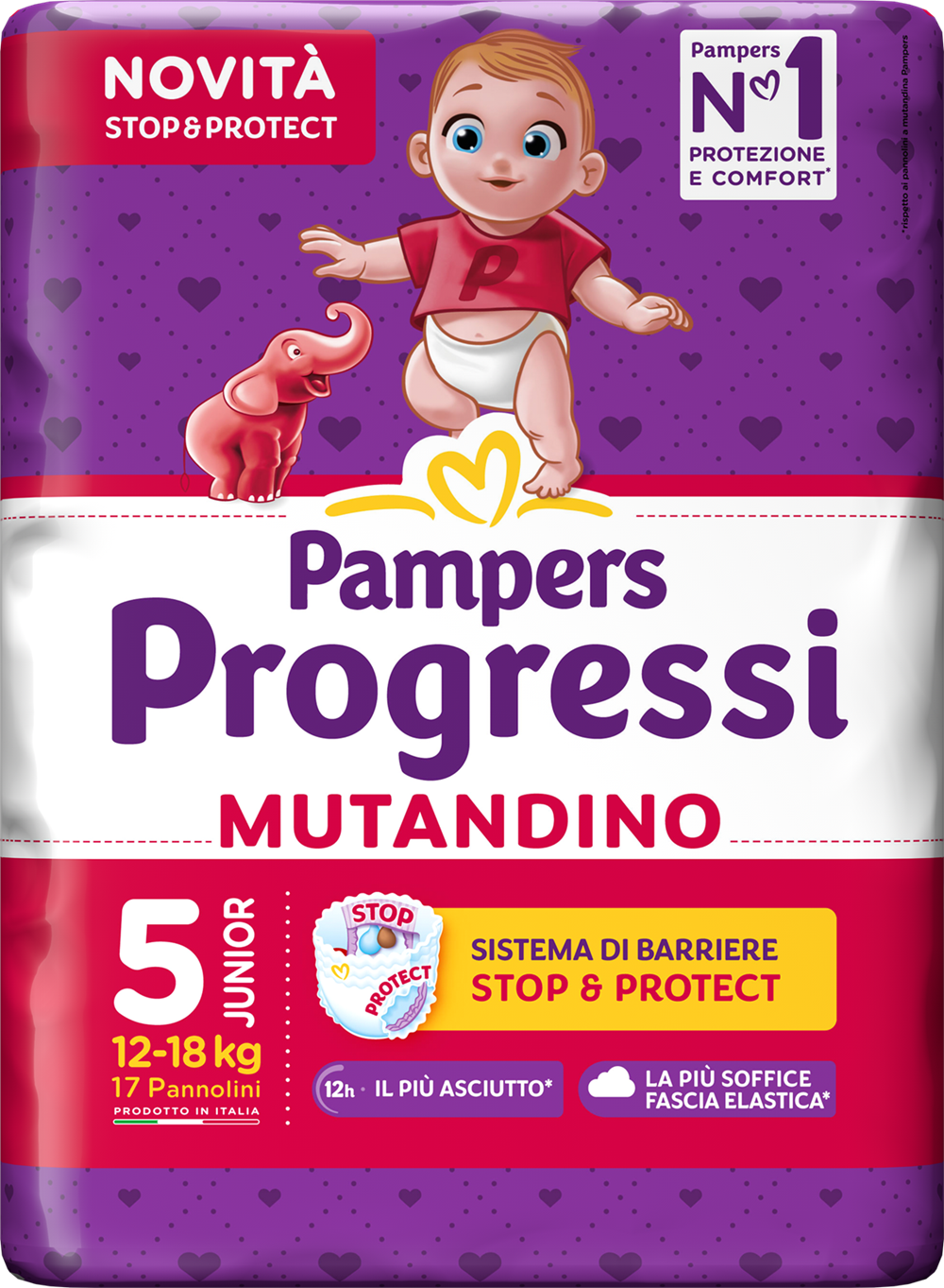 Image of Pampers Progressi Mutandino Tg.5 Junior 17 Pezzi033