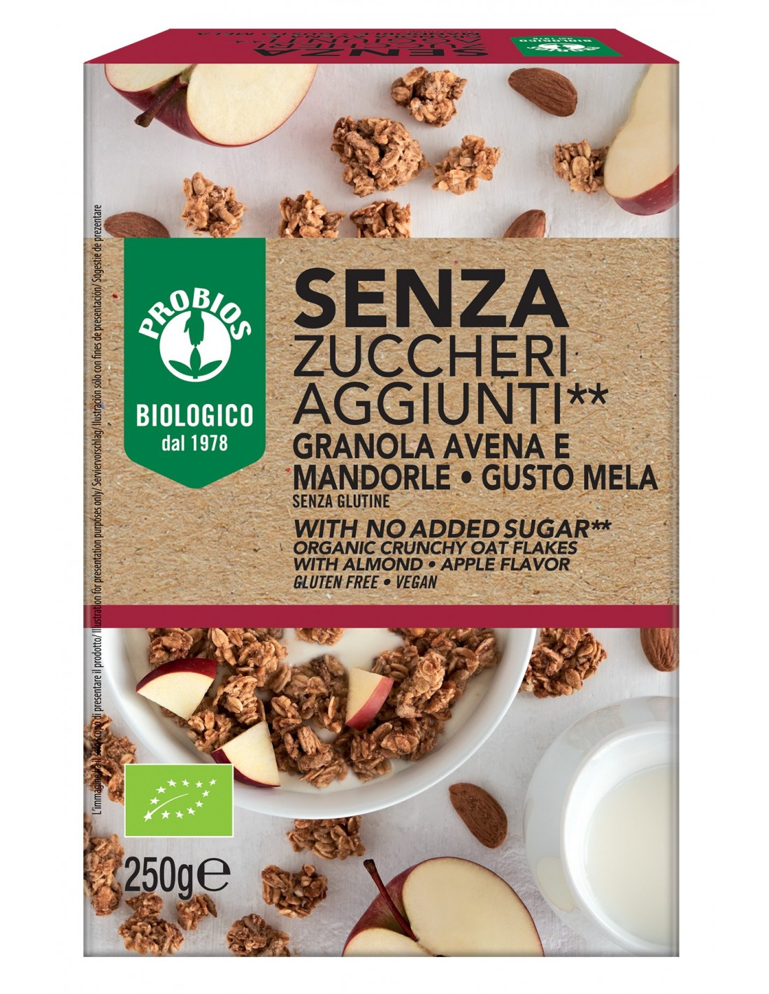 Image of Granola E Avena Mandorle Senza Zuccheri Aggiunti Probios 250g033