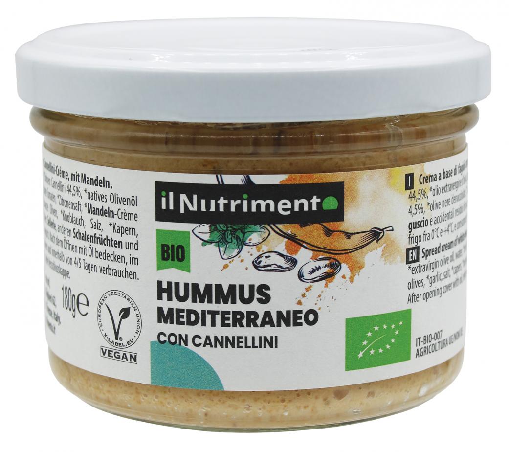 Image of Hummus Mediterraneo Il Nutrimento Bio 180g033