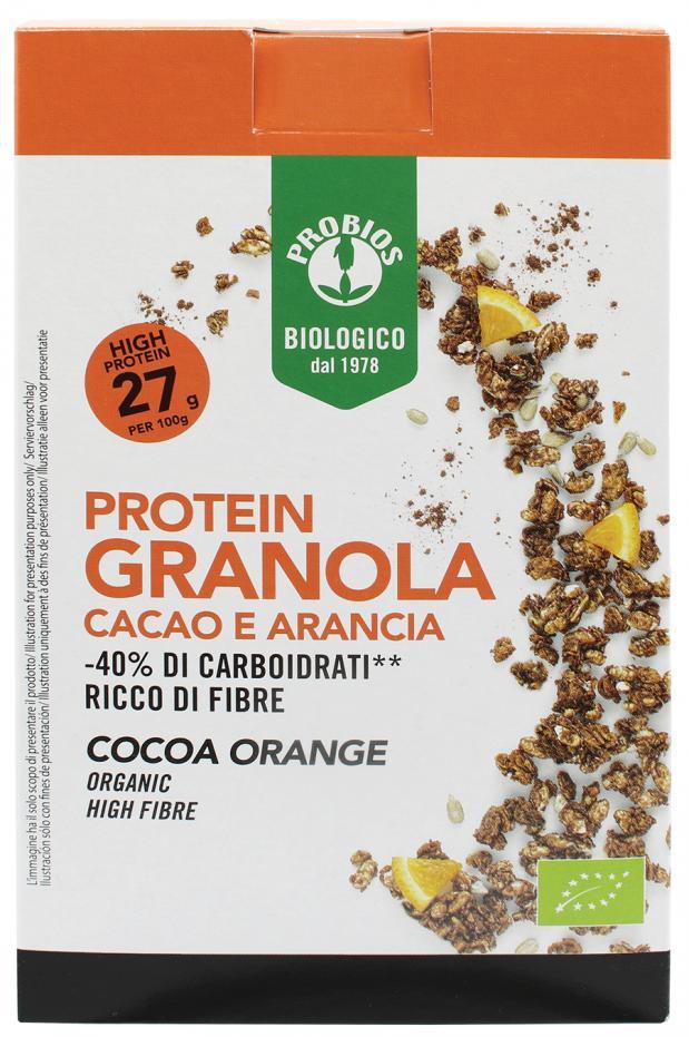 Image of Protein Granola Cacao & Arancia Probios 250g