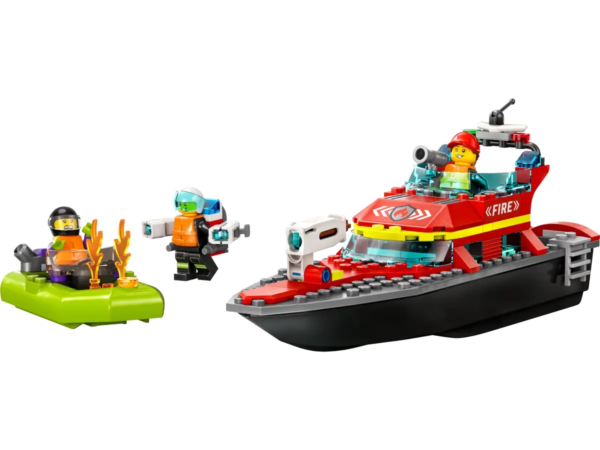 Image of Barca di Soccorso Antincendio LEGO
