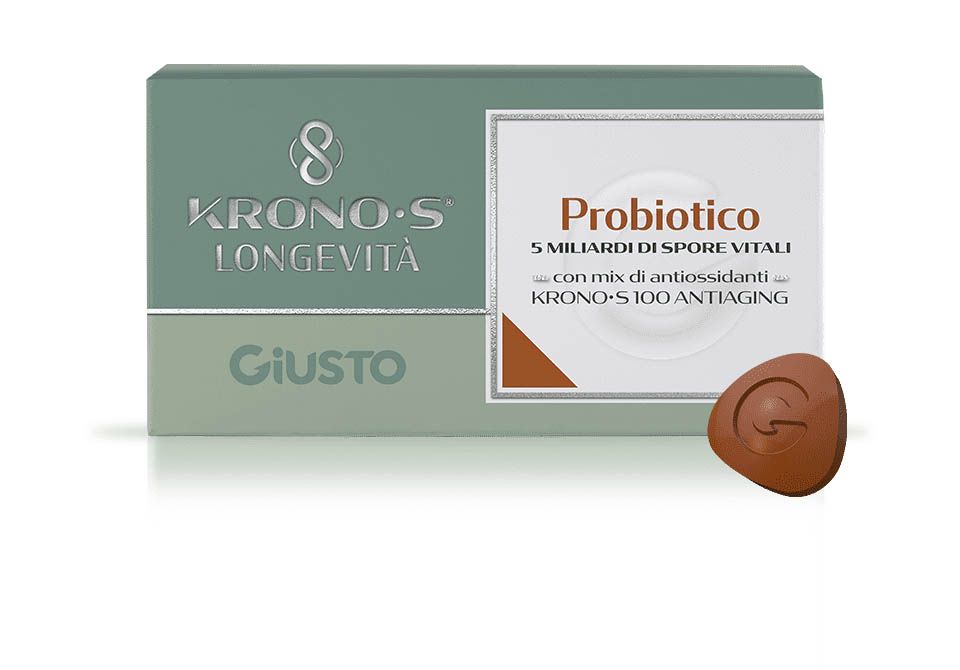 Image of Probiotico 5 Mld Spore Kronos Longevità Giusto 20 Compresse033