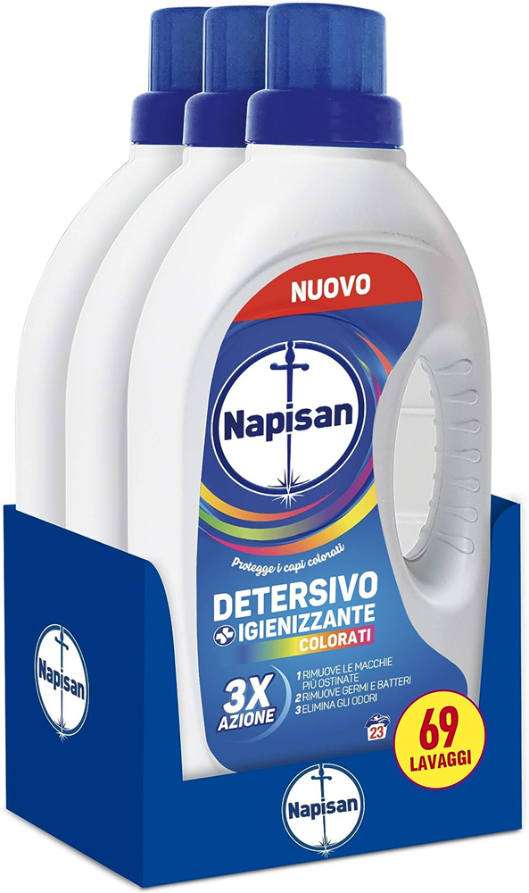 Image of Napisan Detersivo Capi Colorati 23 Lavaggi 3x1150ml