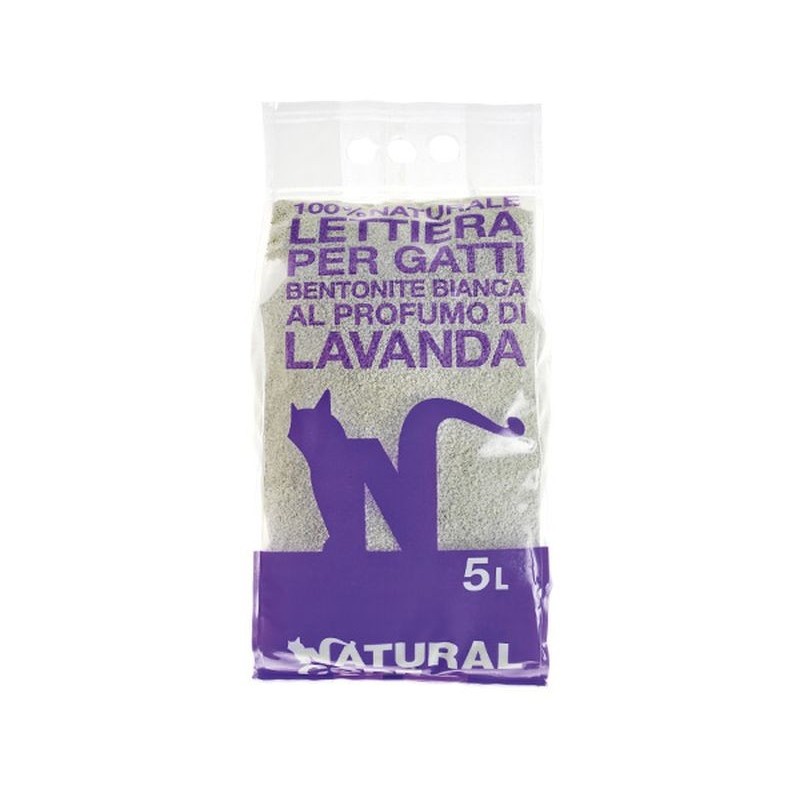 Image of Lettiera Per Gatti Bentonite Lavanda Natural Code 5lt