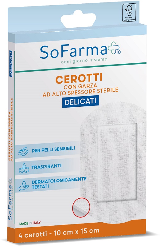 Image of Sofarmapiu&#39; Cerotti Delicati 10x15 4 Pezzi033