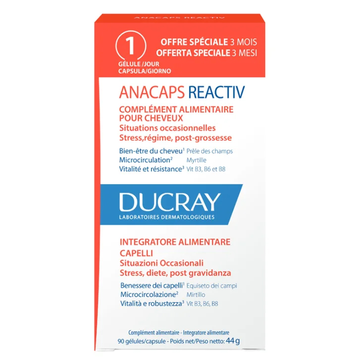 Image of ANACAPS REACTIV GEL 90U DUCRAY 90 Capsule033