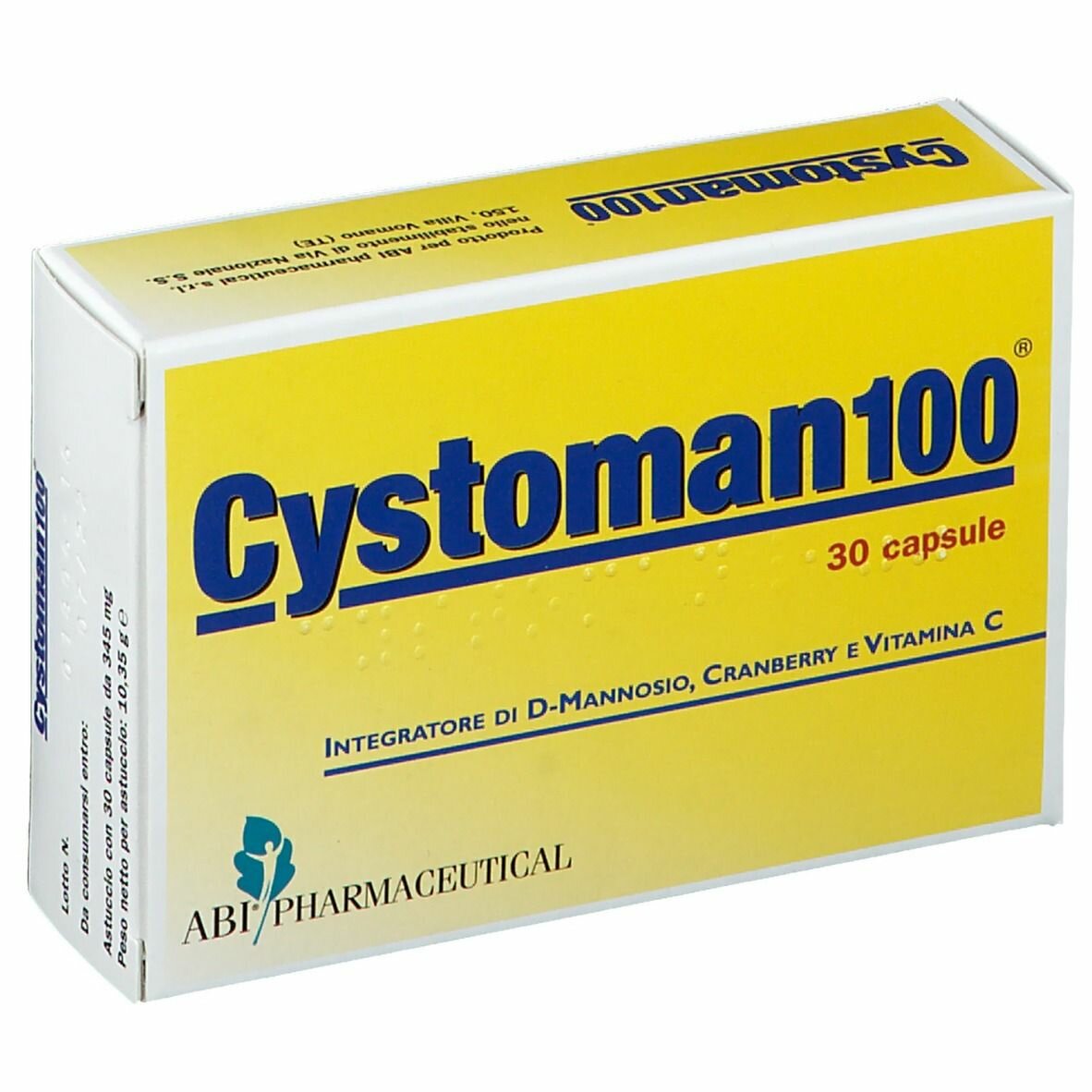 Image of Cystoman 100 Abi Pharmaceutical 30 Compresse033