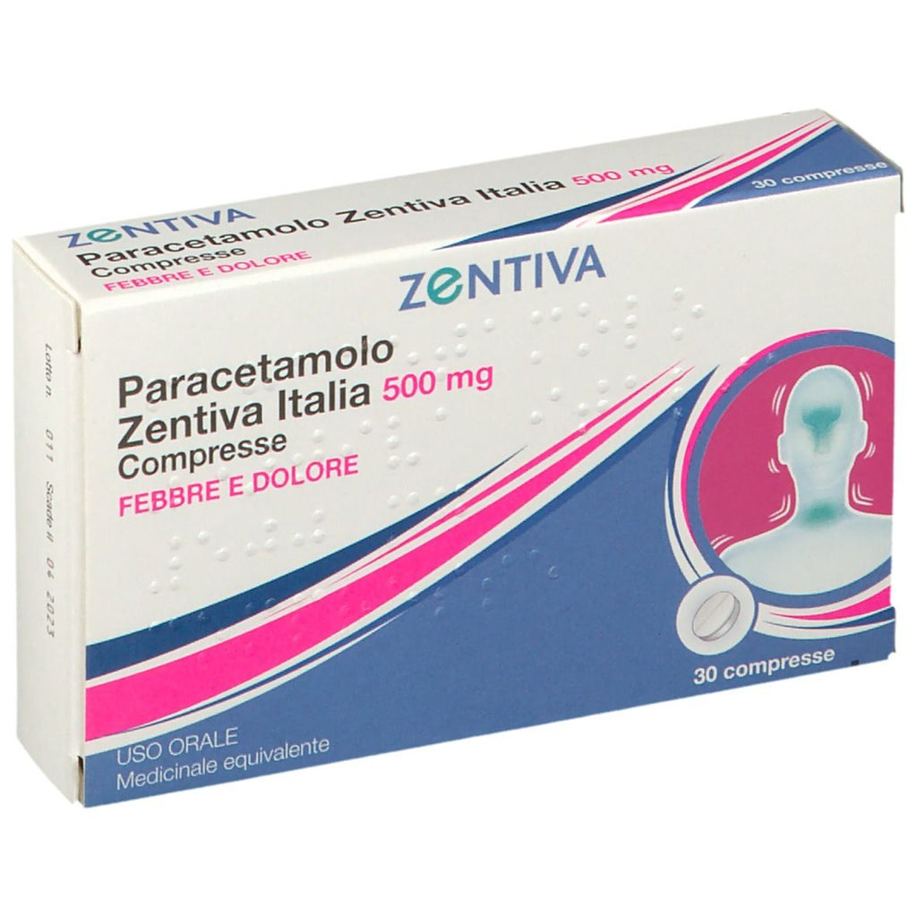Image of Paracetamolo Zentiva Italia 500mg Zentiva 30 Compresse