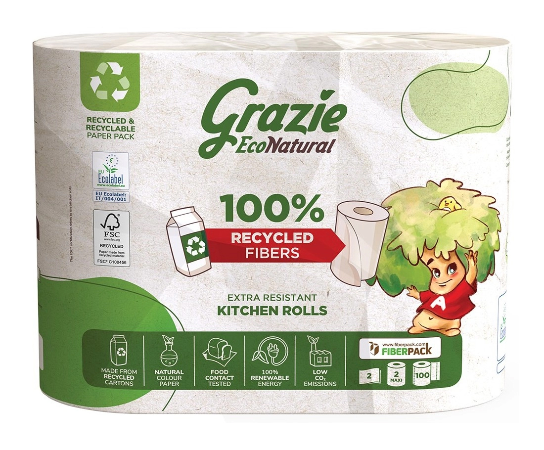 Image of Grazie Natural Asciugatutto - 2 Rotoli033