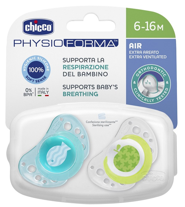 Image of Physioforma(R) Air Succhietto Luminoso Blu 16-36m Chicco(R) 2 Pezzi033