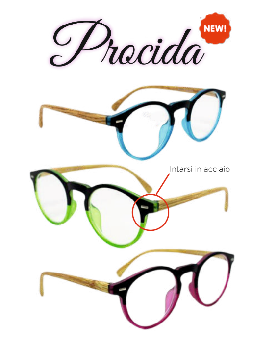 Image of Occhiali Lettura Unisex Procida +1,00 Via Caracciolo033