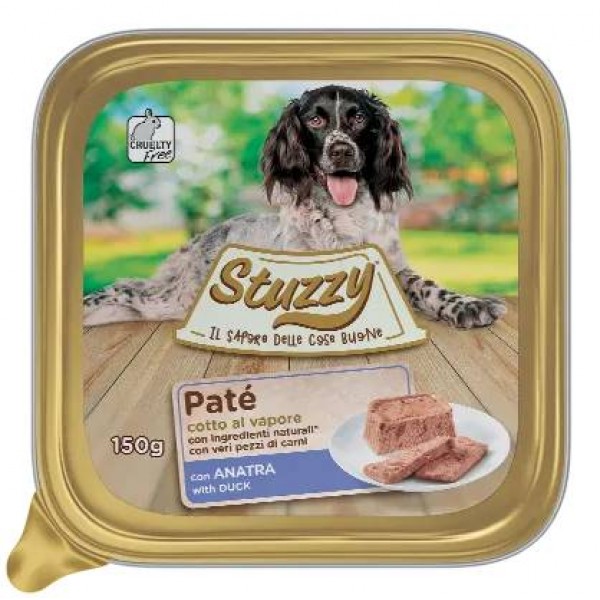 Image of Patè con Anatra per Cane Adulto Stuzzy 150g033