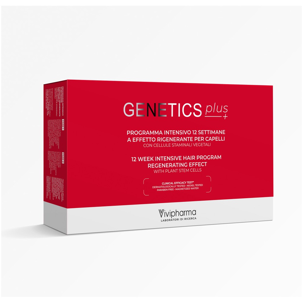 Image of Genetics Plus+ Programma Intensivo 12 Settimane Vivipharma 14 Fiale + 100ml033