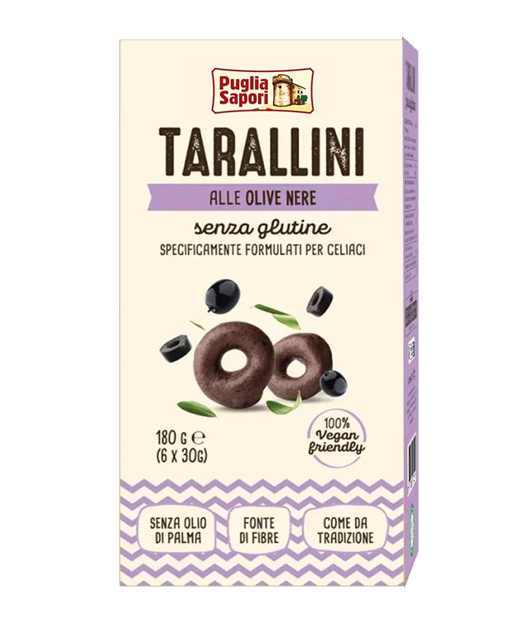 Image of Tarallini Olive Nere Puglia Sapori 180g033