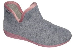 Image of Creamy Bootie Felt Grigio Tg.36 Scholl033