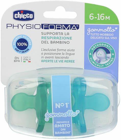 Image of Gommotto 6-16 Mesi Silicone Crystal Chicco 2 Pezzi