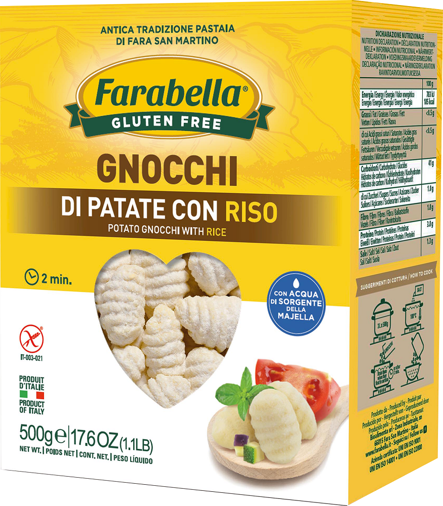 Image of Gnocchi Di Patate Con Riso Farabella 500g Promo