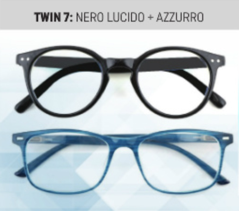 Image of Prontixte Twin7 Nero Azzurro +1,00 IOI033