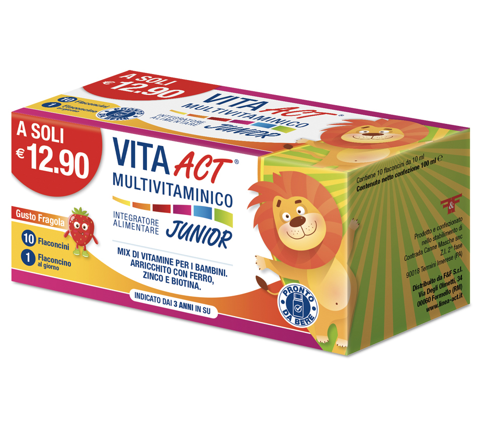 Multivitaminico VITA ACT(R) Junior 10 Flaconcini