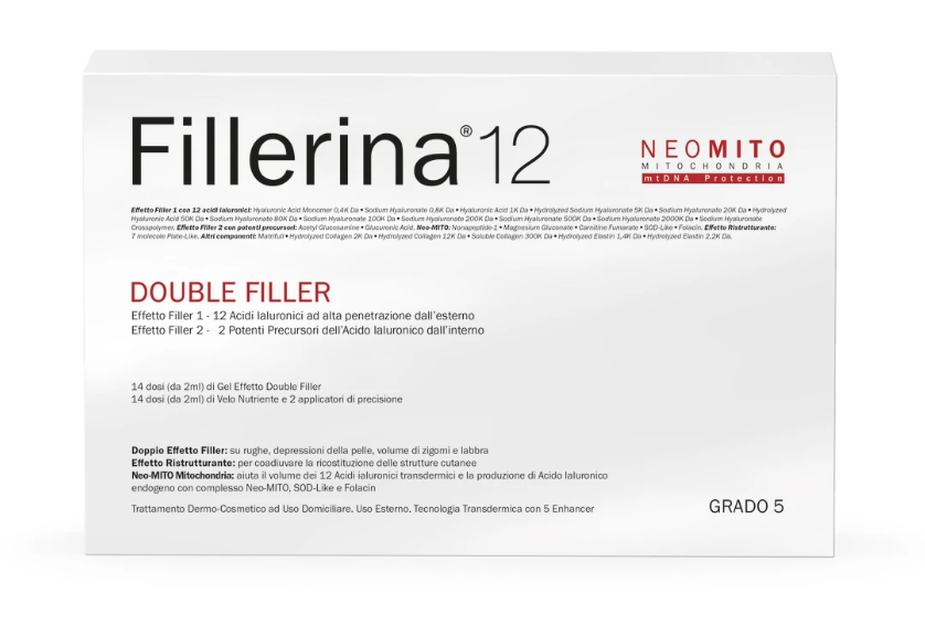 Image of Fillerina 12 Double Filler Neo Mito Base Grado 5 30ml+30ml 14+14 Dosi