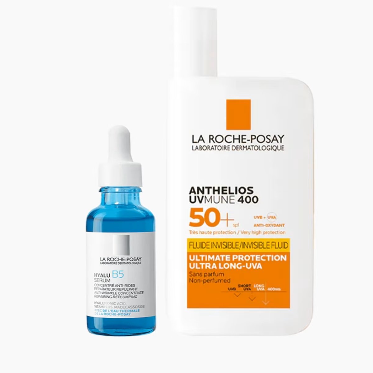 Image of B5 Hyalu Serum + Invisible Fluid SPF50+ Anthelios La Roche Posay