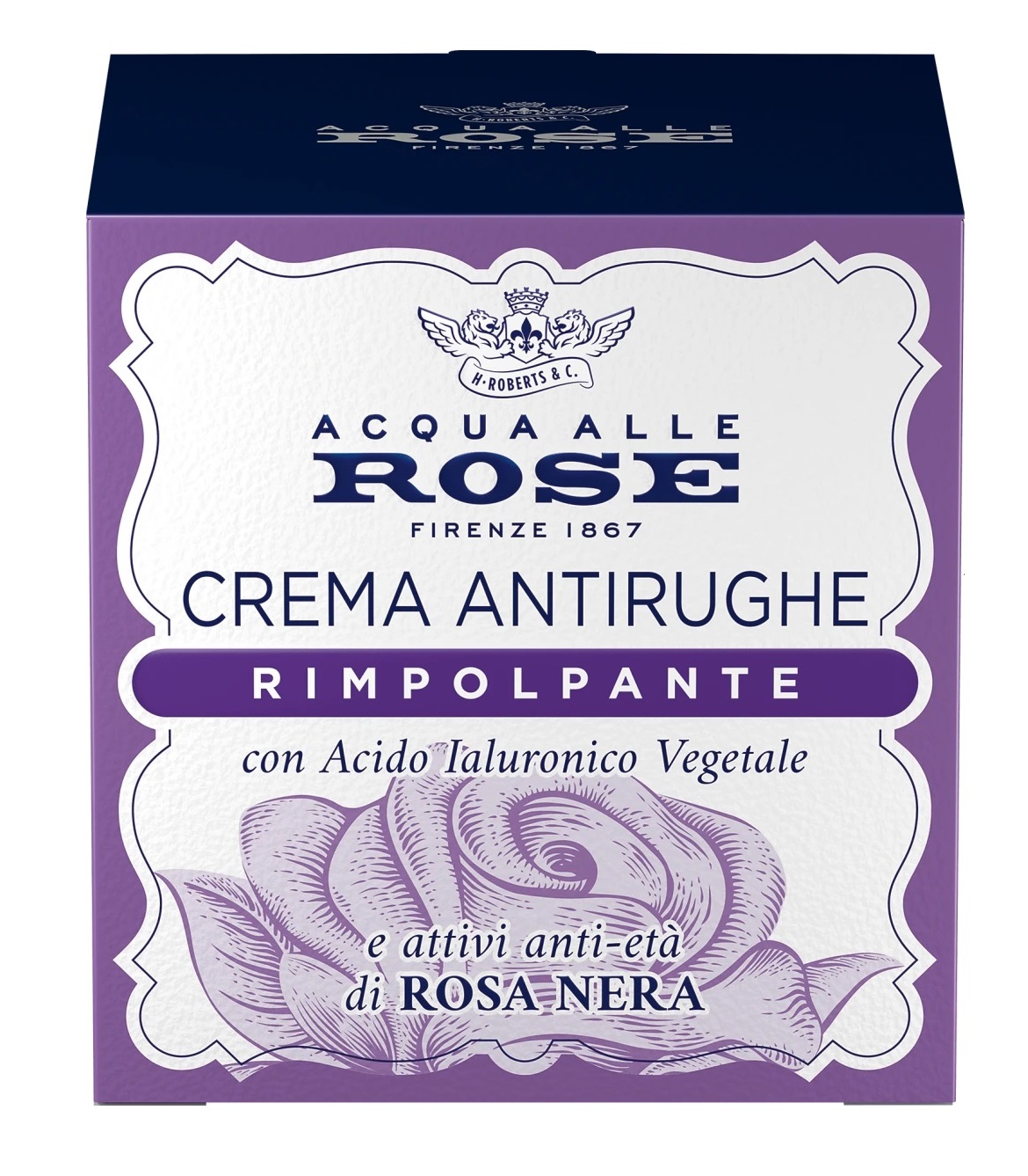 Image of Crema Viso Antirughe Rimpolpante Acqua alle Rose 50ml