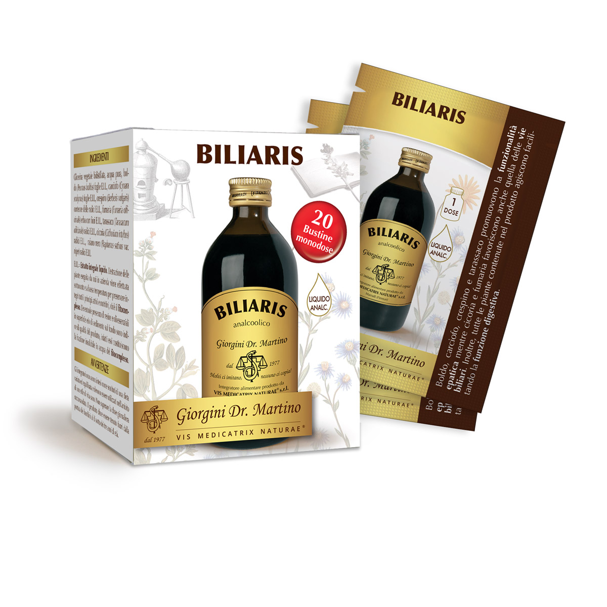 Biliaris Analcolico Dr. Giorgini 20 Bustine Da 10ml