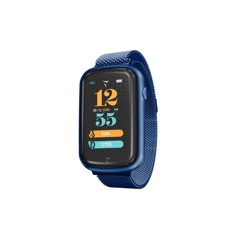 Image of Steps Metal Blu Smartwatch Techmade