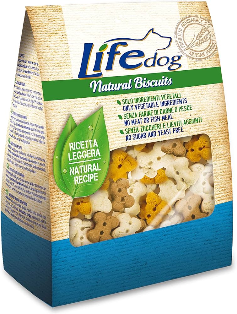 Natural Biscuits Folletti Alla Vaniglia Life Dog 500g 