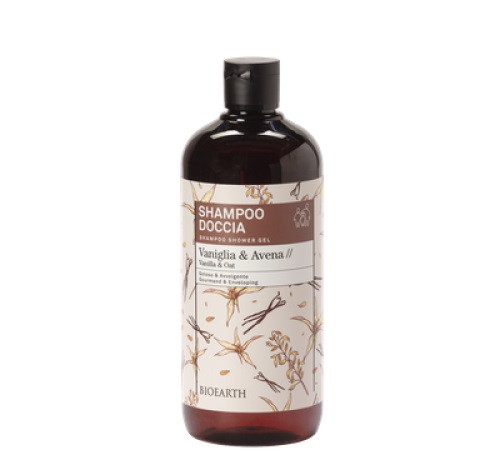 Image of Shampoo Doccia Vaniglia Avena Bioearth 500ml033