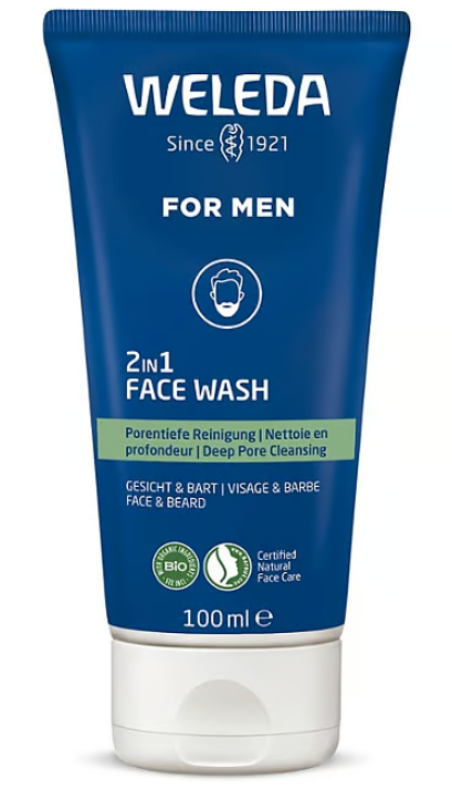 Image of For Men 2 In 1 Face Wash Weleda 100ml033