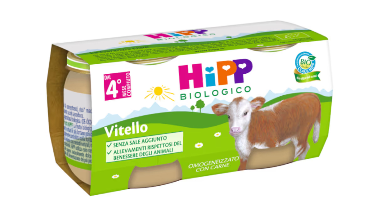 Image of Omogeneizzato Vitello Hipp Bio 2x80g