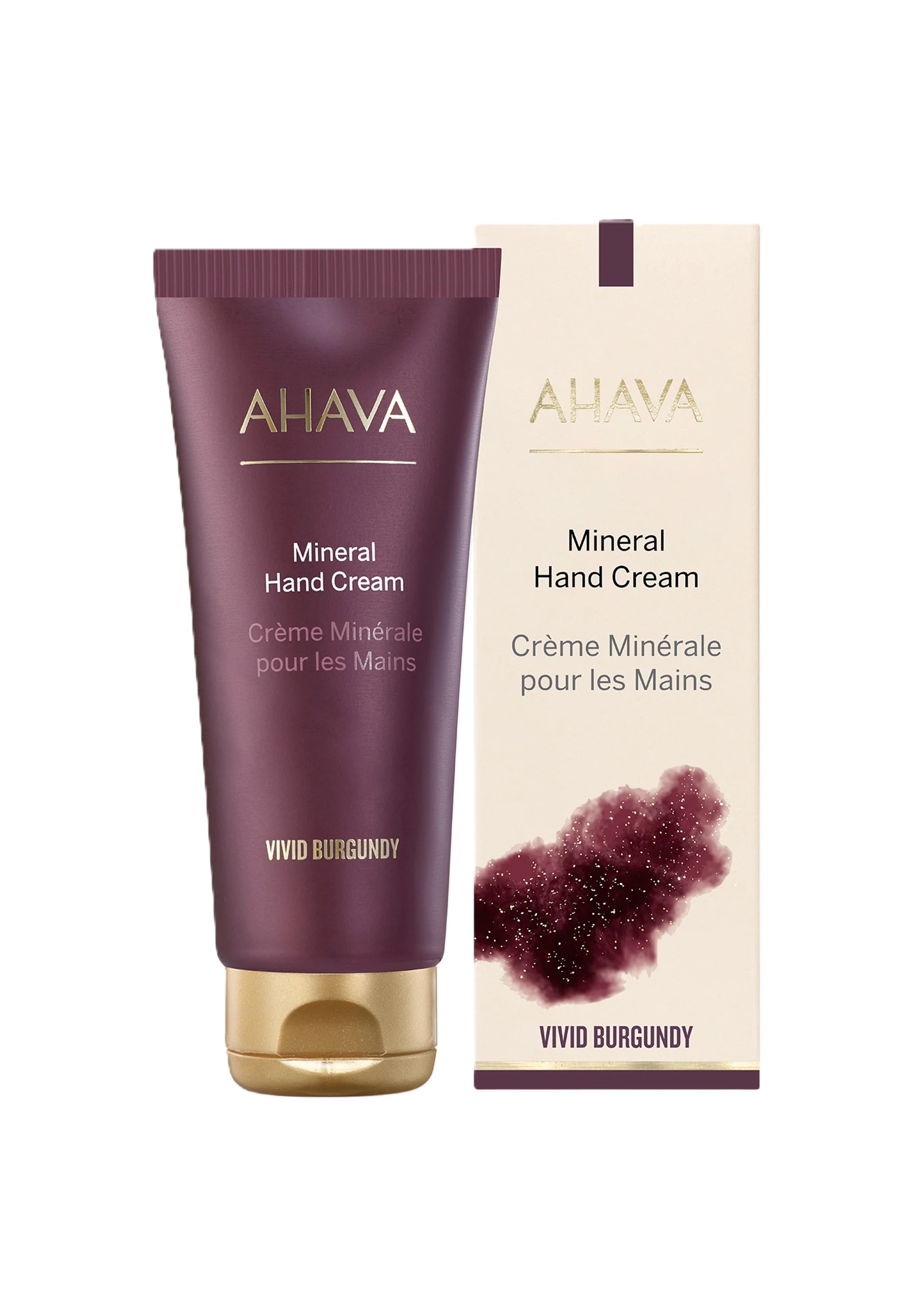 Image of Mineral Hand Cream Vivid Burgundy AHAVA 100ml033